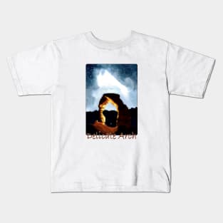 Midnight at Delicate Arch Kids T-Shirt